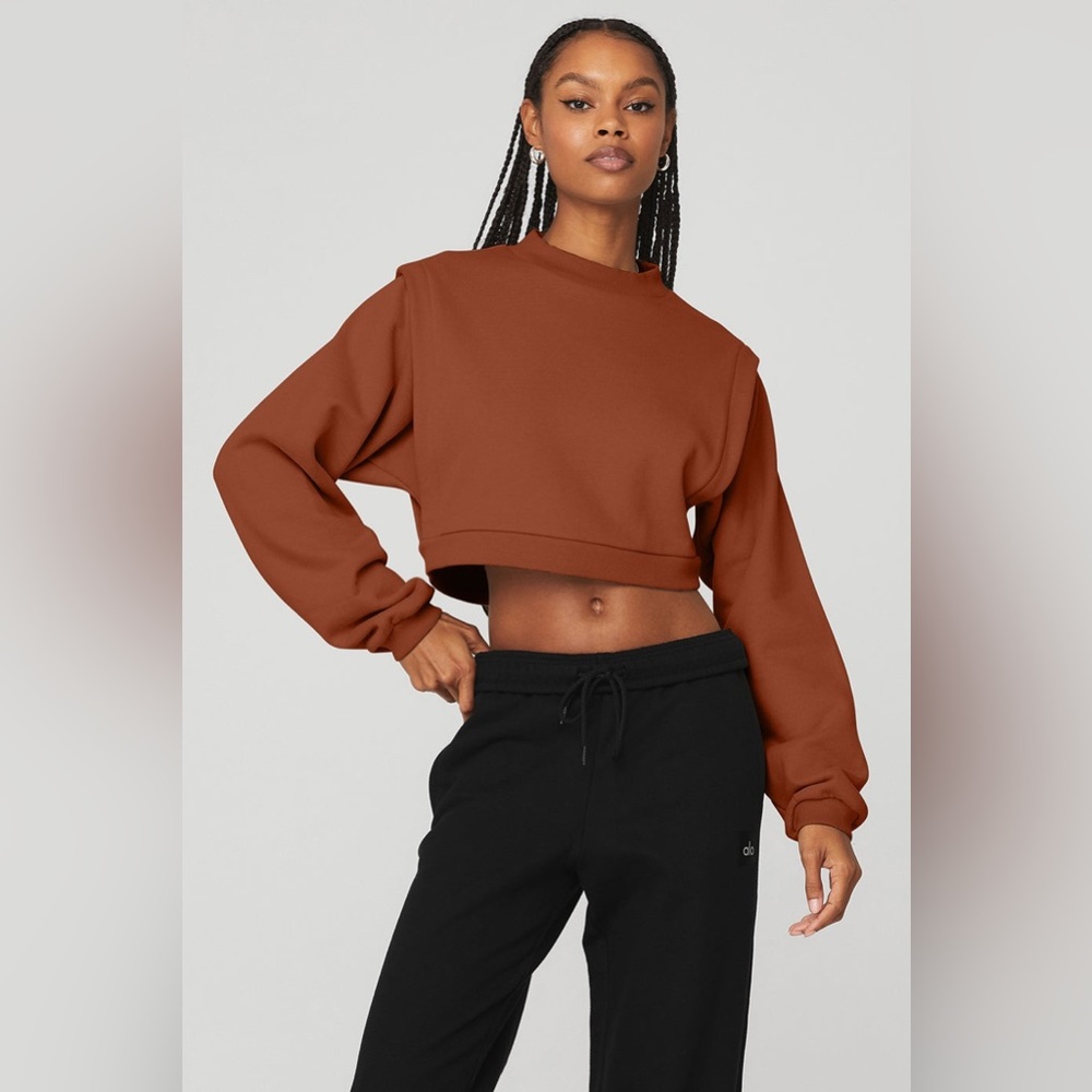 Alo Yoga cropped fresh coverup women’s size small like new